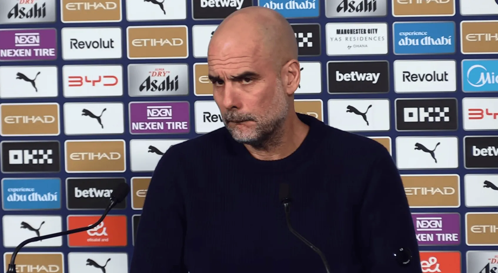 华体育会登录网官网-瓜迪奥拉：总体而言曼城踢得很好；裁判？以前说过不想再说